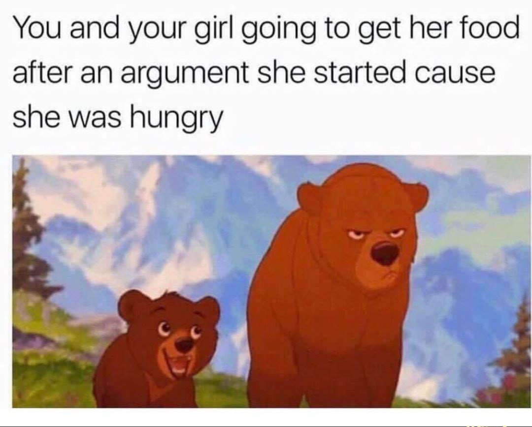 She was just hangry lol