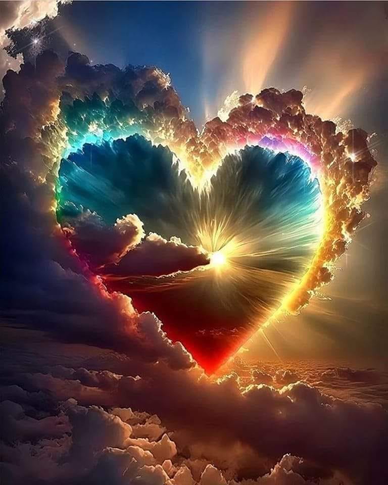 Rainbow Heart Cloud